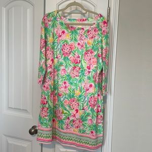 Lilly Pulitzer UPF50 Sophie dress in pear necessities print